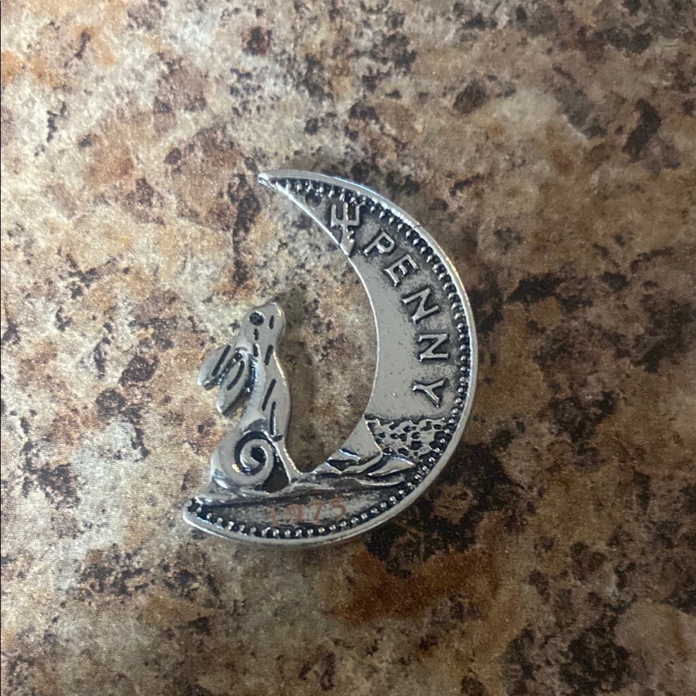 Moon 🌙 and Rabbit 🐇 ‘Penny’ Pendant Charm